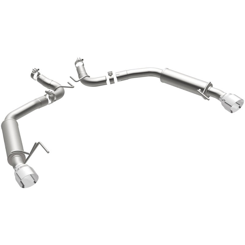 MagnaFlow Axle Back, SS, 2.5in, Competition, Dual Split Polish 4.5in Tip 2015 Ford Mustang Ecoboost - 19179