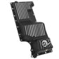 aFe 20-25 GM Trucks L6 3.0L Engine Oil Pan - Black w/ Machined Fins - 46-71440B