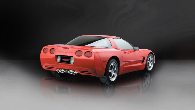 Corsa 1997-2004 Chevrolet Corvette C5 Z06 5.7L V8 Polished Xtreme Axle-Back Exhaust - 14961