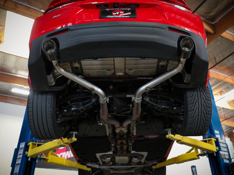 aFe POWER MACH Force-Xp 2.5in Axle-Back Exhaust System 16-20 Chevrolet Camaro SS V8 6.2L - Polished - 49-44118-P