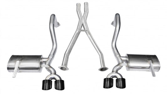 Corsa 1997-2004 Chevrolet Corvette C5 Z06 5.7L V8 Black Xtreme Cat-Back + XO Exhaust - 14962BLK