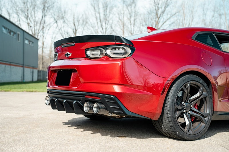 Corsa 2016-2024 Chevrolet Camaro SS / ZL1 Carbon Fiber 4.5in Twin Tip Kit - 21835CF