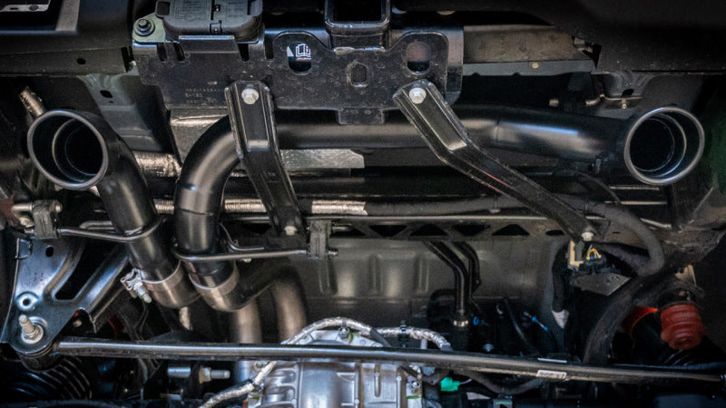 Borla 22-24 Ford Bronco Raptor V6 Turbo AT 2WD / 4WD ATAK Catback Exhaust w/ 4in Black Coated Tips - 140934CB