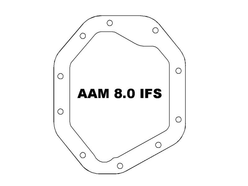 aFe 19-25 GM Trucks Front Diff Cover - Raw w/ Machined Fins - 46-71430A