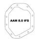 aFe 19-25 GM Trucks Front Diff Cover - Black w/ Machined Fins - 46-71430B