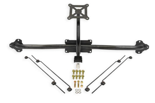 BMR 14-19 Chevrolet Corvette C7 Bolt-On Parachute Mount - Black Hammertone - PM570H