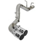 aFe Victory Series 4in 409-SS DPF-Back Exhaust w/ Dual Polished Tips 2017 GM Duramax V8-6.6L(td) L5P - 49-44089-P