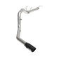 aFe Apollo GT Series 3-1/2in 409 SS Axle-Back Exhaust 17-20 Ford F-250/F-350 Black Tips w/o Muffler - 49-43116NM-B