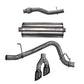 Corsa 2015-2020 GMC Yukon XL 1500 5.3L V8 3in Cat-Back Single Side Exit Twin 4in Black Tips - 14748BLK