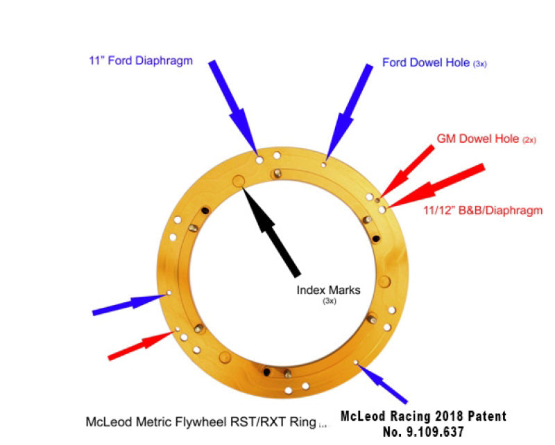 McLeod Racing RST HD Twin - Metric Ring - 97-15 GM LS - 01.5-17 Mustang 4.6/5.0L - 1-1/8 x 26 Spline - 6912-07MD