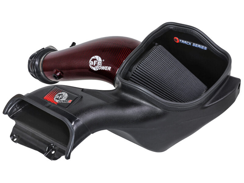 aFe 23-24 Ford F150 Raptor R Supercharged Red Carbon Track Series Air Intake w/ P5R Filter (MOQ 24) - 57-10030KR