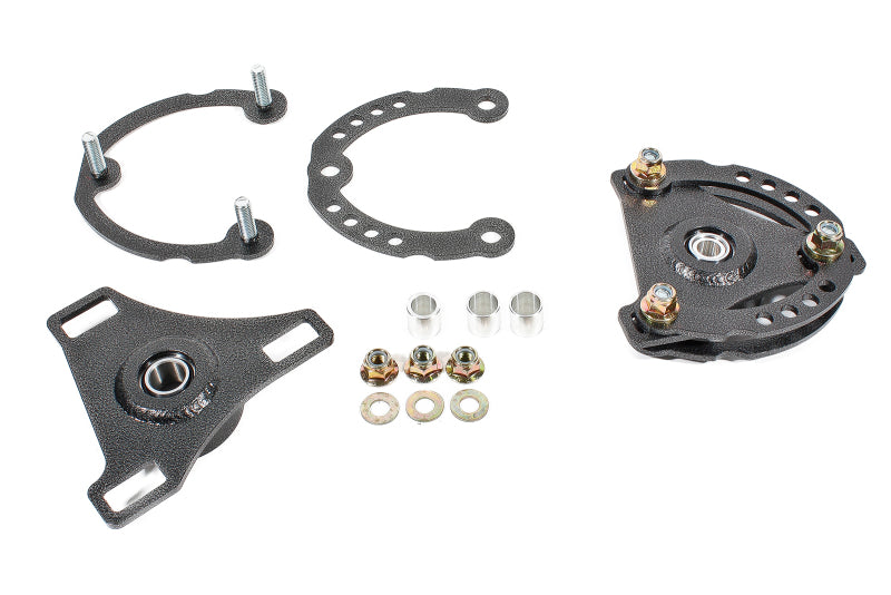 BMR 15-17 S550 Mustang Caster Camber Plates - Black Hammertone - CP001H