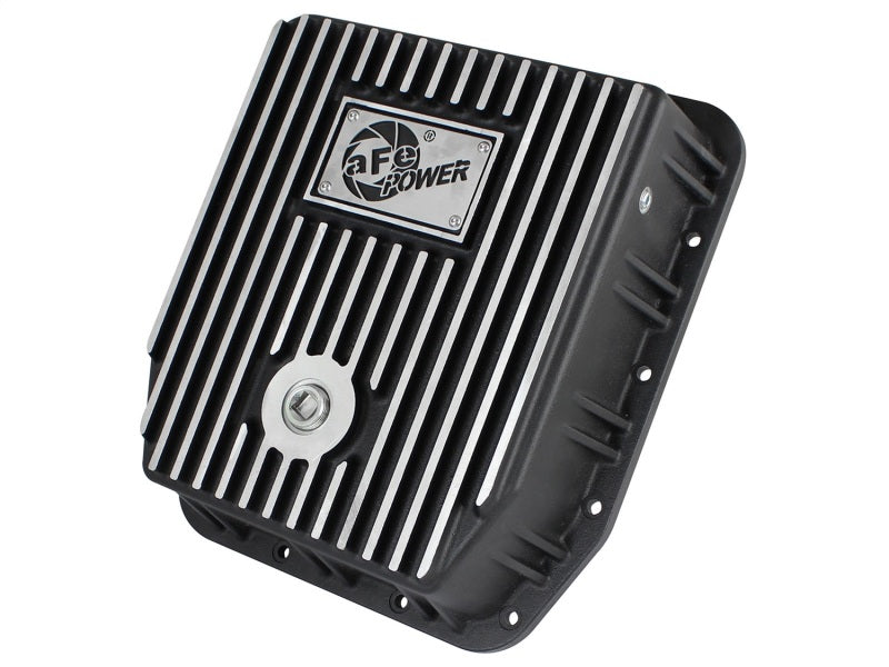 aFe Transmission Pan (Black); Ford Trucks 94-08 AODE - 46-70222