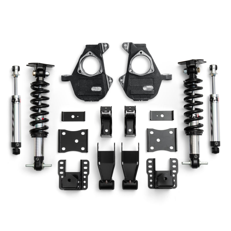 QA1 07-16 Chevrolet Silverado 2WD Lowering Kit w/ Spindles Single Adjustable 4in-6in - LK11-GMT03