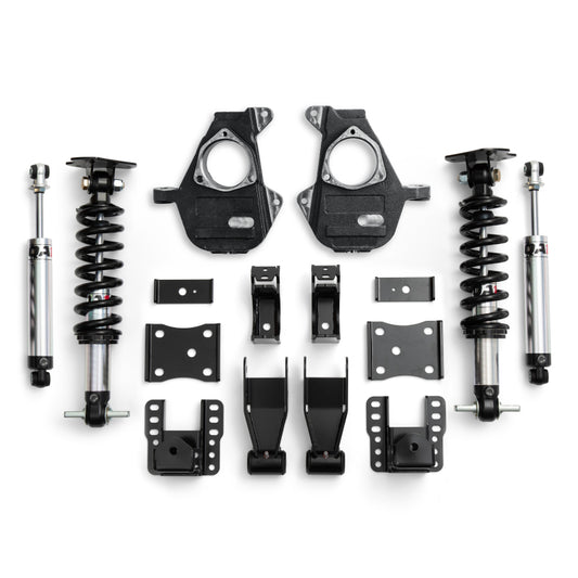 QA1 07-16 Chevrolet Silverado 2WD Lowering Kit w/ Spindles Single Adjustable 4in-6in - LK11-GMT03