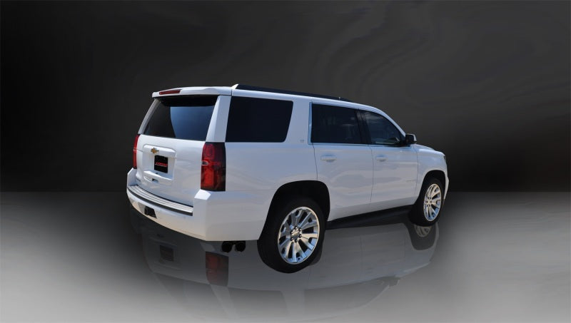Corsa 2015-2020 Chevy Tahoe/GMC Yukon Cat-Back Exhaust Sport 3in Single Side Twin Black 4in Tips - 14859BLK