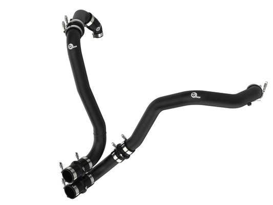 aFe 21-22 Ford F-150/Raptor V6-3.5L (tt) BladeRunner 2.5in Aluminum Hot Charge Pipe Black - 46-20518-B