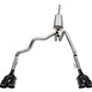 Corsa 19-23 GMC Sierra 1500 Cat-Back Dual Rear Exit with Twin 4in Black Powder Coat Pro-Series Tips - 21200BPC