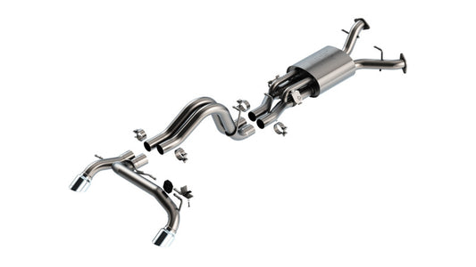 Borla 22-24 Ford Bronco Raptor V6 Turbo AT 2WD / 4WD ATAK Catback Exhaust w/ 4in Chrome Tips - 140934