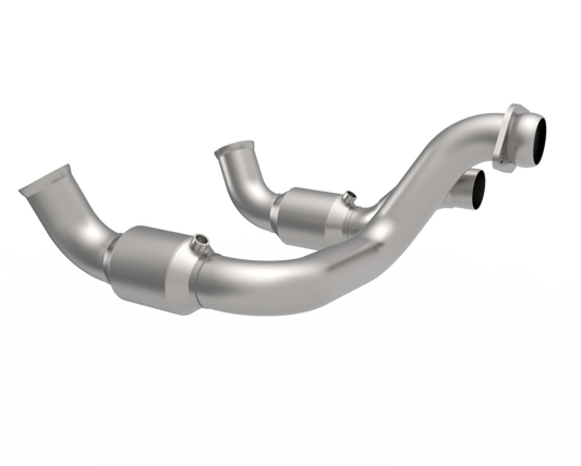 Kooks 20-22 Ford F250 7.3L V8 / Ford F350 7.3L V8 3in SS High Output Green Catted Connecting Pipes - 14003400
