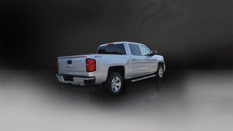 Corsa 14-19 GMC Sierra/Chevy Silv 1500 Reg. Cab/Std. Bed 5.3L V8 Black Sport Single Side CB Exhaust - 14871BLK