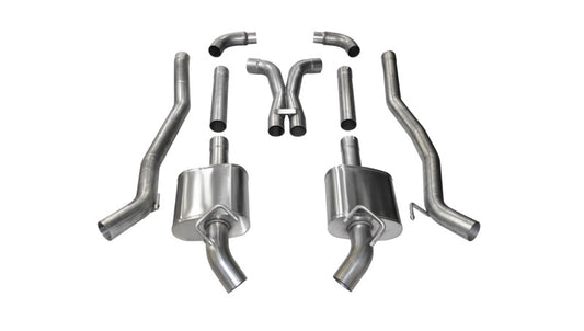 Corsa 2011-2013 Chevrolet Camaro SS 6.2L V8 Manual Xtreme 3in Cat-Back (No Tips Uses Factory Bezels) - 14976