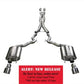 Corsa 2015-2017 Ford Mustang GT Convertible 5.0L V8 Polished Xtreme Dual Rear Exit Exhaust - 14342