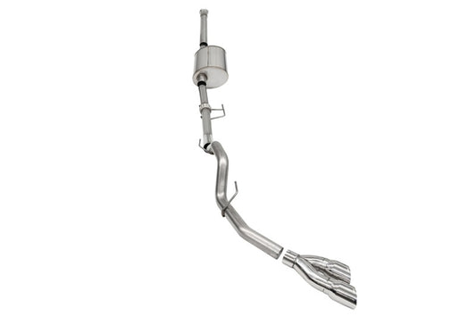 Corsa 2021-2025 Ford F-150 SuperCrew/6.5in Bed 3.5L V6 Sport Cat-Back Single Side Exit-Polished - 21169