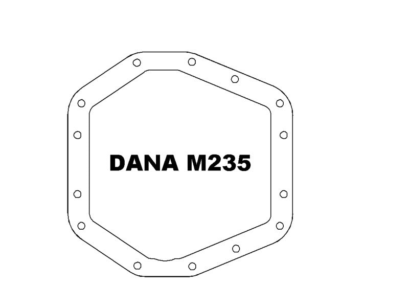aFe POWER Pro Series Front Diff Cover Black w/ Machined Fins Ford F-250/350 23-26 (Dana M235) - 46-71480B