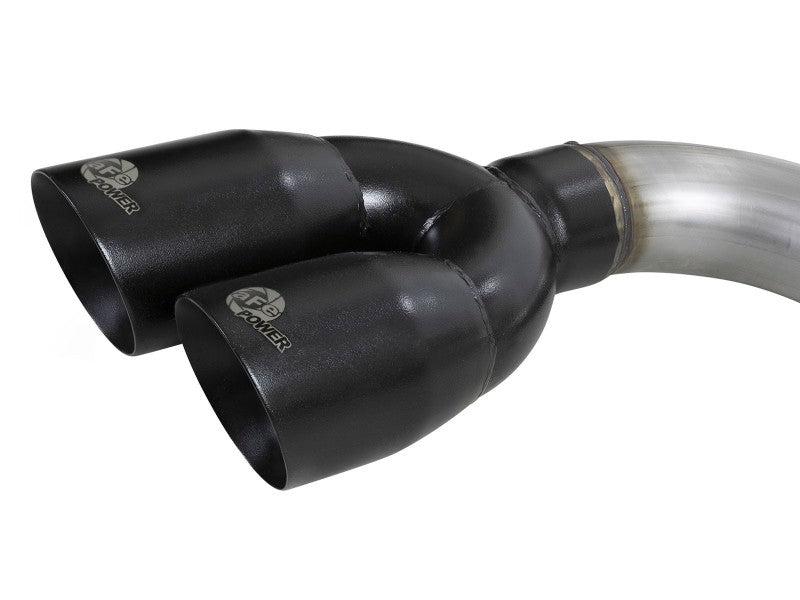 aFe Rebel XD Series 3in 304SS DPF-Back 20-21 GM Trucks L6-3.0L (td) LM2 - Dual Black Tip - 49-34129-B