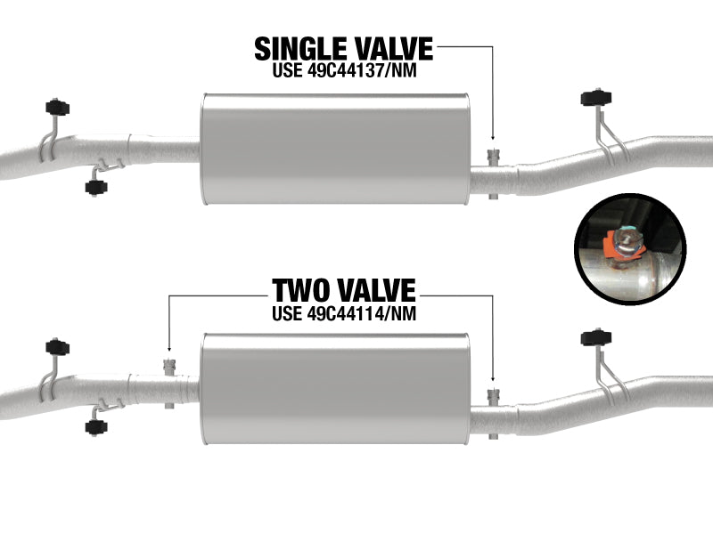 aFe 20-21 GM Trucks (V8-6.2L) 409 Stainless Steel Muffler Delete Pipe - 49C44137NM