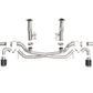 aFe MACH Force-Xp 3in to 2-1/2in 304SS Cat-Back (No Muff.) 2020 Chevy Corvette 6.2L - Carbon Tip - 49-34127NM-C