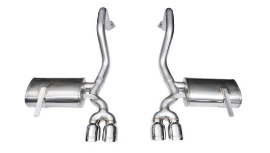 Corsa 1997-2004 Chevrolet Corvette C5 Z06 5.7L V8 Polished Xtreme Axle-Back Exhaust - 14132
