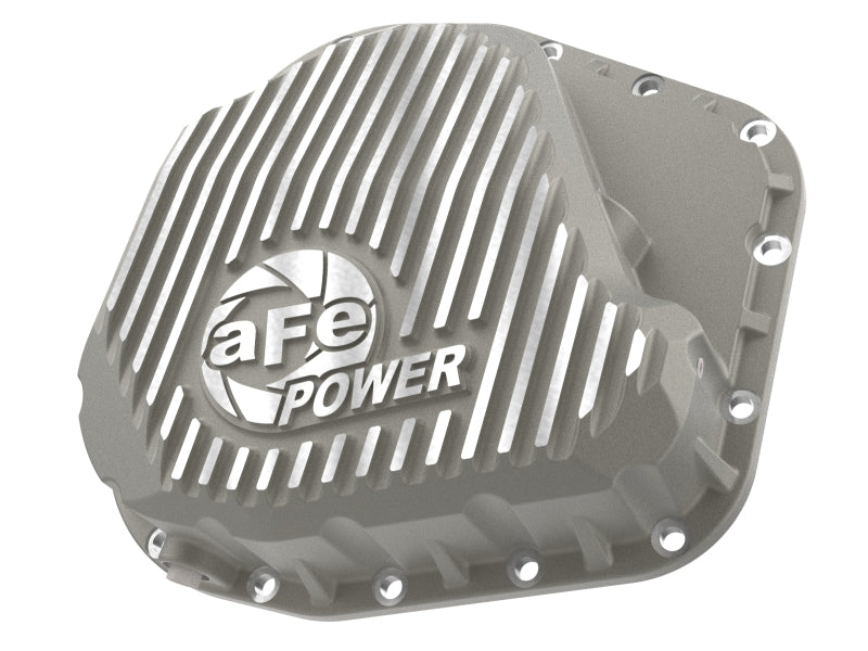 aFe POWER Street Series Rear Diff Cover Raw w/ Machined Fins Ford F-250/350 23-26 (Sterling 11.6) - 46-71490A