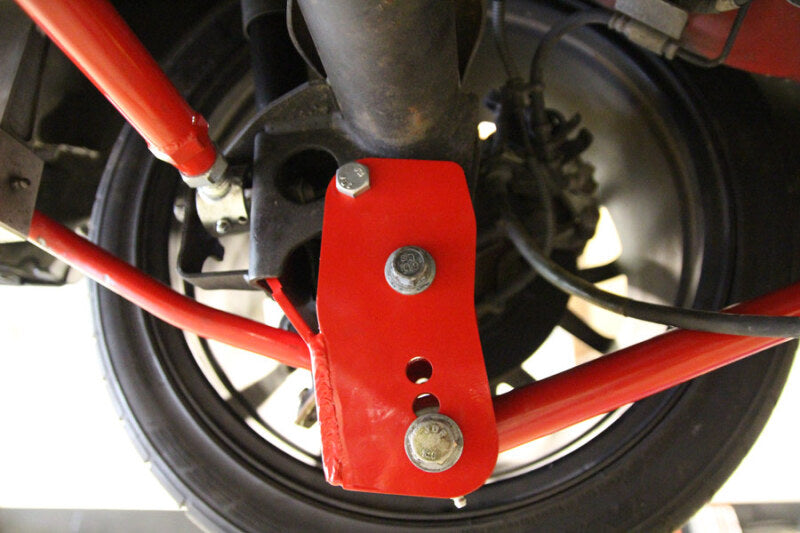 UMI Performance 05-14 Ford Mustang Rear Control Arm Relocation Brackets- Bolt In - 1060-B