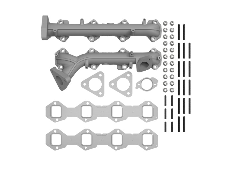 aFe BladeRunner Ported Ductile Iron Exhaust Manifold Ford Diesel Trucks 15-19 V8-6.7L (td) - 46-40184