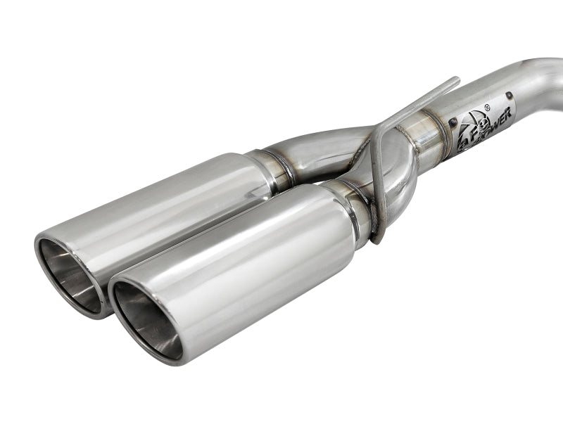 aFe Vulcan Series 4-3in 304SS Exhaust Cat-Back w/ Pol Tips 2019 GM Silverado/Sierra 1500 V8-6.2L - 49-34102-P