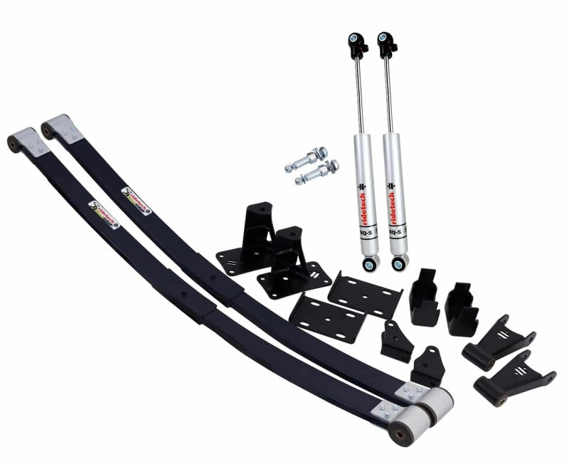 Ridetech 73-87 Chevrolet C10 Composite Leaf Springs w/ RQ-S Shocks - 6in Drop - Rear - 11364813