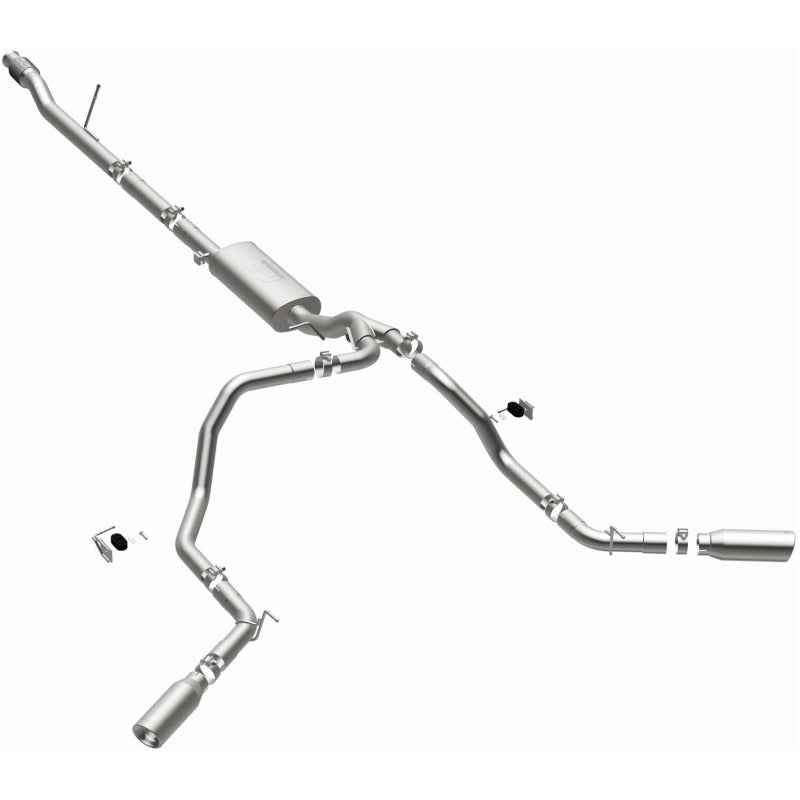 MagnaFlow 2019 Chevy Silverado 1500 V8 5.3L Street Series Dual Split Exit Exhaust w/ Polished Tips - 19473