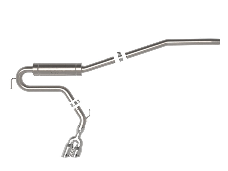 aFe 22-23 Ford Maverick EcoBoost L4 2.0L(t) Rebel Series 2-1/2in 304 SS Cat-Back w/ Polished Tip - 49-33144-P