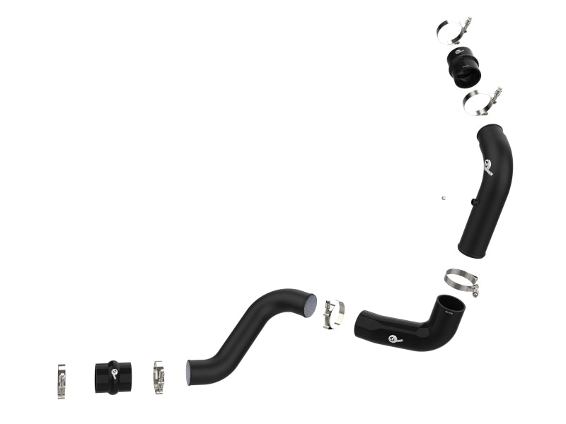 aFe 20-23 GM Diesel Trucks V8 6.6L L5P BladeRunner 3in Aluminum Hot Charge Pipe - Black - 46-20448-B