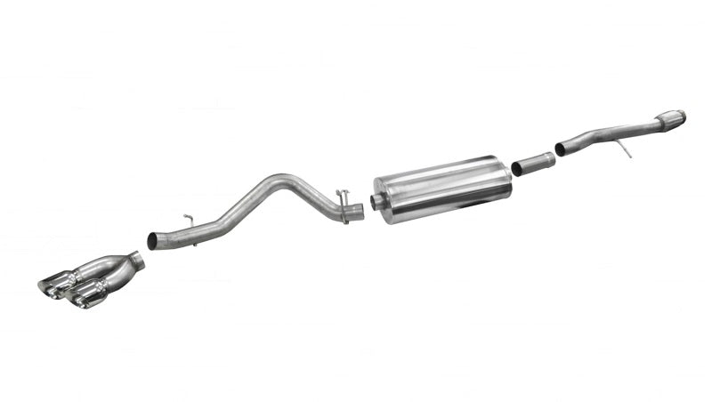 Corsa 2014-19 Sierra/Silvrd 1500 Crew/Dbl / Short/Std. Bed 6.2L V8 Polished Sport Single SideCB Ext - 14866
