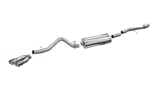 Corsa 2014-19 Sierra/Silvrd 1500 Crew/Dbl / Short/Std. Bed 6.2L V8 Polished Sport Single SideCB Ext - 14866