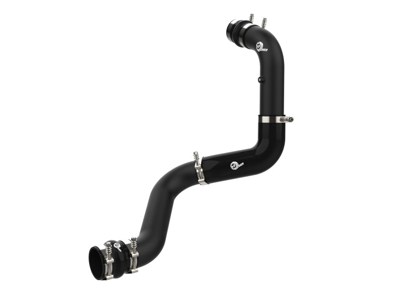 aFe 20-23 GM Diesel Trucks V8 6.6L L5P BladeRunner 3in Aluminum Hot Charge Pipe - Black - 46-20448-B