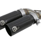 aFe Rebel Series Exht 3in SS Middle Side Exit CB w/ Black Tips 11-14 Ford F150 Ecoboost V6 3.5L (tt) - 49-43078-B