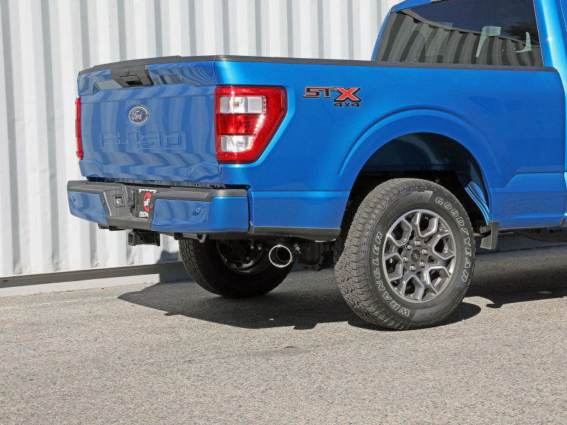 aFe Apollo GT 3in 409 SS Cat-Back Exhaust 2021 Ford F-150 V6 2.7L/3.5L (tt)/V8 5.0L w/ Polished Tips - 49-43125-P