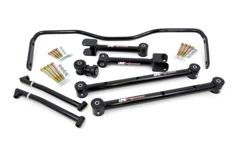 UMI Performance 65-67 GM A-Body Rear Suspension Kit - Black - ABR413-B