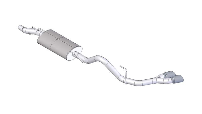 Corsa 2011-2014 Ford F-150 EcoBoost 3.5L V6 Black Sport Cat-Back Exhaust - 14392BLK
