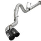 aFe Power 15-16 Ford F250/F350 6.7L Diesel Rebel XD 4in 409 SS DPF-Back Exhaust System - Black Tips - 49-43121-B
