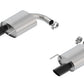 Borla Atak S Rear Section 15-17 Ford Mustang GT 5.0L V8 MT/AT 2.5in pipe 4in tip (Black Chrome) - 11895BC